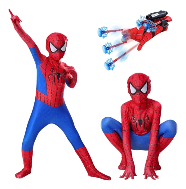 Disfraz De Spiderman Traje Niños Cosplay Anime Araña Ropa Disfrace De Halloween