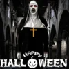 Disfraz De Terror De La Monja Halloween Adulto Con Cruz Negro