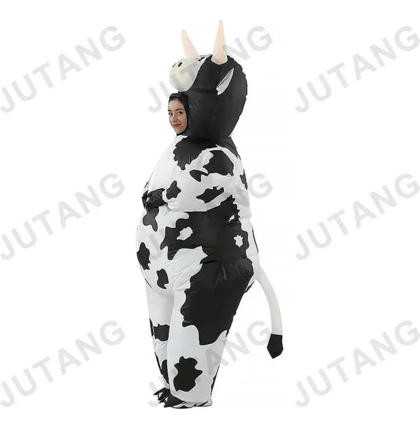 Disfraz Inflable De Vaca Lechera Para Adulto De Halloween
