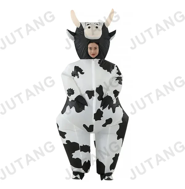 Disfraz Inflable De Vaca Lechera Para Adulto De Halloween