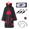Disfraz De Naruto Akatsuki Ninja Abrigo Capa Cosplay Ropa