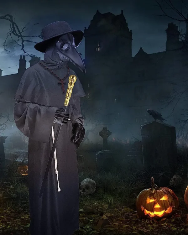 6 En 1 Doctor Plague Adultos Disfraz Medieval Para Halloween