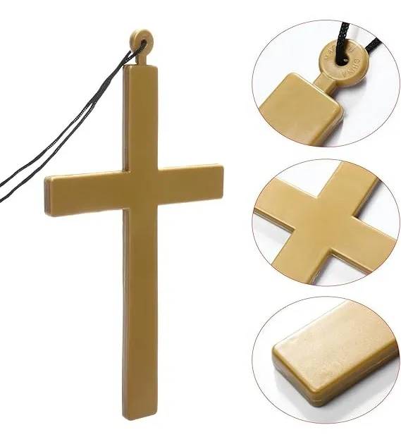 Disfraz De Terror De La Monja Halloween Adulto Con Cruz Negro