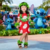 Vestido De Princesa Lilo Hawaiana Para Halloween, Traje Con Accesorios
