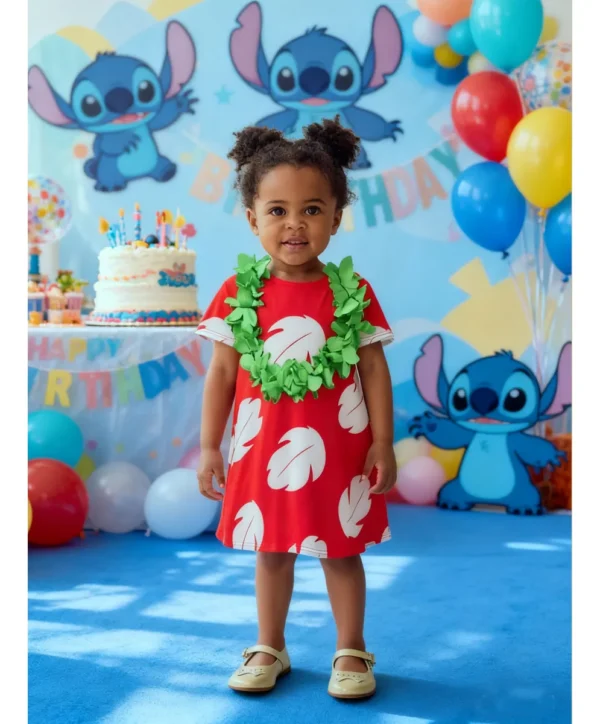 Vestido De Princesa Lilo Hawaiana Para Halloween, Traje Con Accesorios