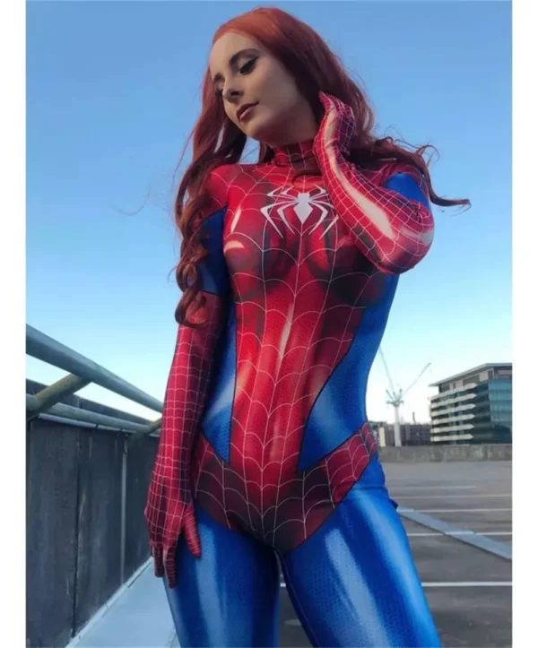 Mono Ajustado Para Cosplay De Spiderman Disfraz Spider Man Adulto Araña Traje Hero Woman Cosplay