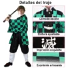 Disfraz De Kimono De Anime Demon Slayer Kamado Tanjirou Traje Para Adultos De Halloween Disfraz Cosplay