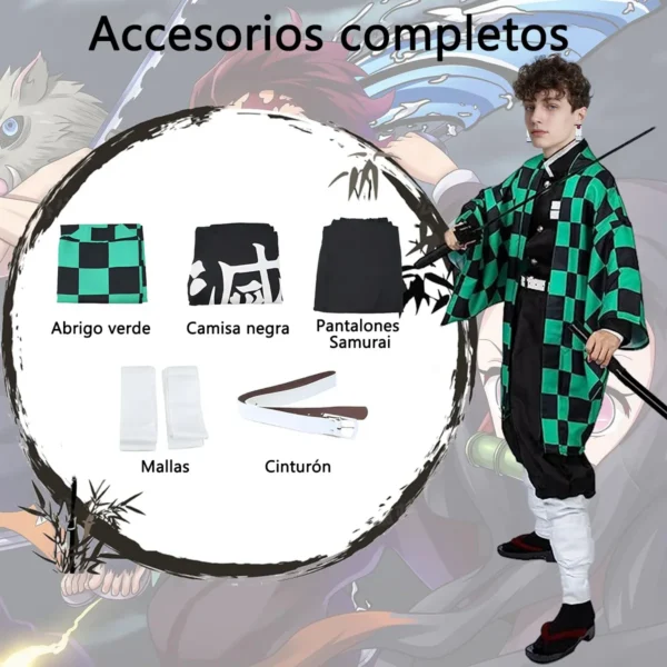 Disfraz De Kimono De Anime Demon Slayer Kamado Tanjirou Traje Para Adultos De Halloween Disfraz Cosplay