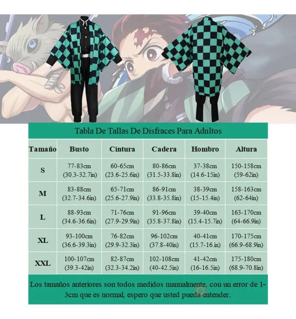 Disfraz De Kimono De Anime Demon Slayer Kamado Tanjirou Traje Para Adultos De Halloween Disfraz Cosplay