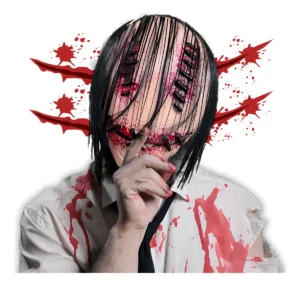 Máscara Sonriente Sangriento Smiley Disfraz Halloween Creepy Color Nude Smile