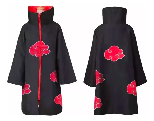 Disfraz De Naruto Akatsuki Ninja Abrigo Capa Cosplay Ropa