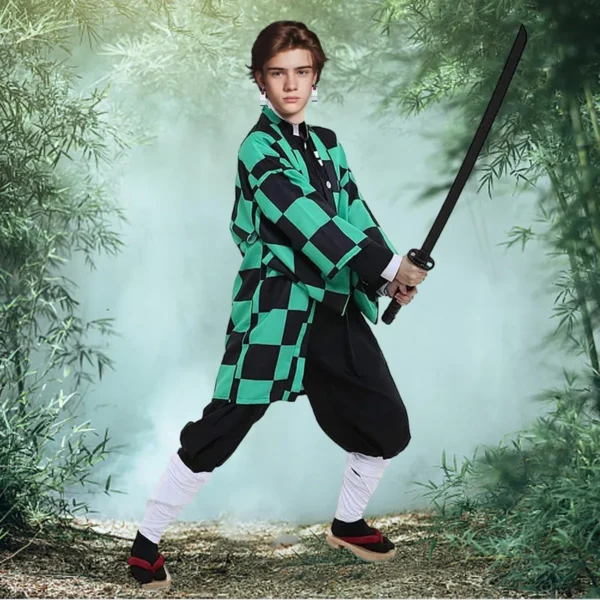Disfraz De Kimono De Anime Demon Slayer Kamado Tanjirou Traje Para Adultos De Halloween Disfraz Cosplay