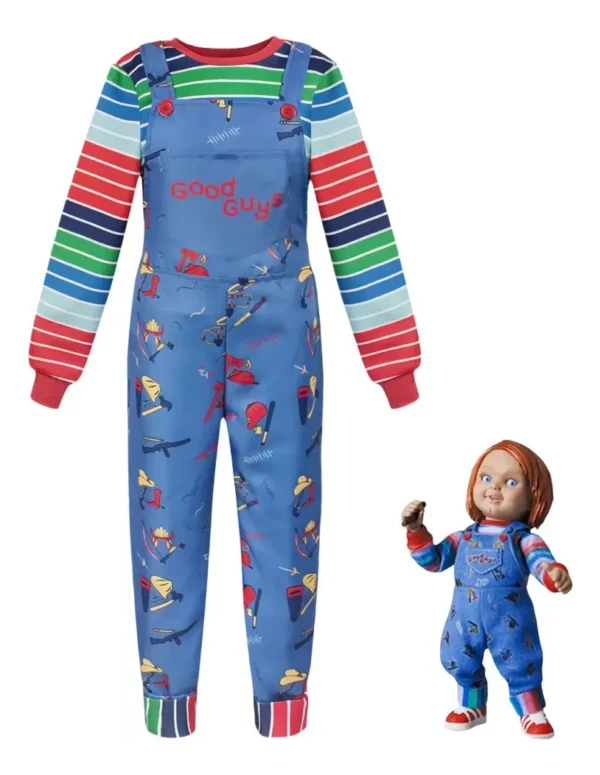 Disfraz De Chucky Halloween Fiesta Traje Cosplay Para Niños