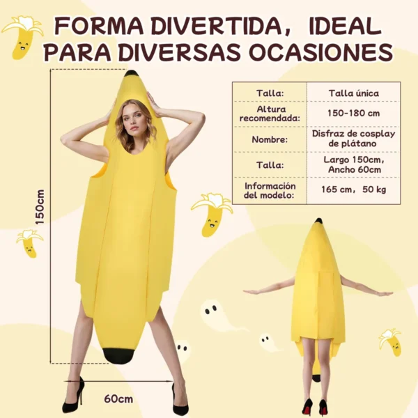 Disfraz Platano Disfraces Halloween Adult Cosplay De Banana